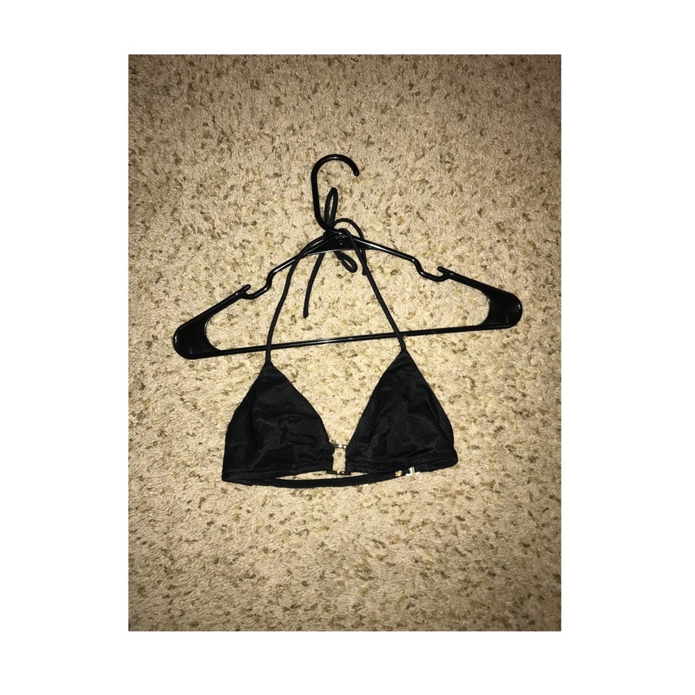 Vintage Black Halter String Bikini